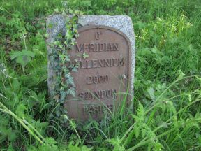 Greenwich Meridian Marker; England; Hertfordshire; Old Hall Green